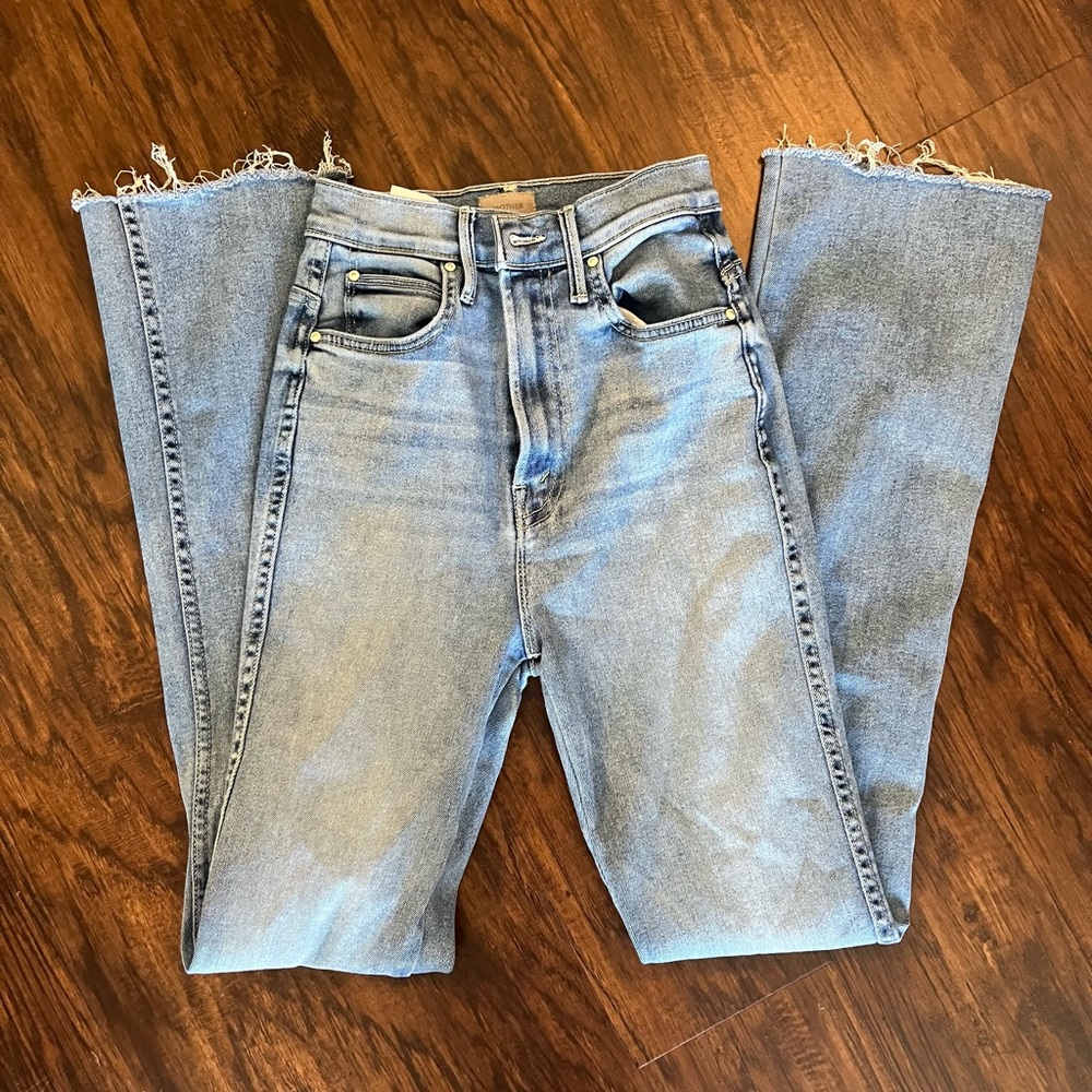 Mother High waisted smokin’ double heel jeans